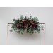 Flower Arch Arrangement in Burgundy & Dusty Rose | Faux Floral Archway for Wedding