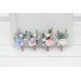 Wedding Boutonnieres in Dusty Blue, Blush Pink & White | Faux Flower Accessories