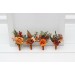 Wedding Boutonnieres and Wrist Corsage in Rust Orange | Flower Accessories