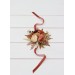 Wedding Boutonnieres & Wrist Corsage in Cinnamon, Terracotta & Ivory | Faux Flower Accessories