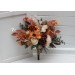 Wedding Bouquets in Orange, Ivory, Rust & Terracotta | Faux Bridal & Bridesmaid Bouquets