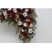 Flower Arch Arrangement in Burgundy, Ivory & White | Faux Floral Archway for Wedding