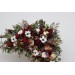 Flower Arch Arrangement in Burgundy, Ivory & White | Faux Floral Archway for Wedding