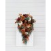 Wedding Bouquets in Cinnamon, Ivory, Burgundy & Orange | Faux Bridal & Bridesmaid Bouquets