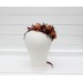 Burgundy orange rust brown flower crown. Hair wreath. Flower girl crown. Wedding flowers. 5330