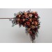 Flower Arch Arrangement in Burgundy, Orange, Rust & Brown | Faux Floral Archway for Wedding
