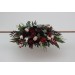 Flower Arch Arrangement in Burgundy, Black, Green, Beige & Ivory | Faux Floral Archway for Wedding