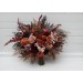 Wedding Bouquets in Burgundy & Terracotta | Faux Bridal & Bridesmaid Bouquets