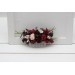 Flower comb in burgundy black green beige ivory color scheme. Wedding accessories for hair. Bridal flower comb. Bridesmaid floral comb. 5279