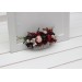 Flower comb in burgundy black green beige ivory color scheme. Wedding accessories for hair. Bridal flower comb. Bridesmaid floral comb. 5279