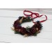 Burgundy navy blue gold flower crown. Hair wreath. Flower girl crown. Wedding flowers. 0031