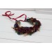 Burgundy navy blue gold flower crown. Hair wreath. Flower girl crown. Wedding flowers. 0031