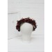 Burgundy navy blue gold flower crown. Hair wreath. Flower girl crown. Wedding flowers. 0031