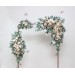 Flower Arch Arrangement in Beige, White & Blush Pink | Faux Floral Archway for Wedding
