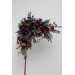 Flower Arch Arrangement in Burgundy, Navy Blue & Gold | Faux Floral Archway for Wedding