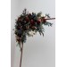 Flower Arch Arrangement in Burgundy, Navy Blue & Gold | Faux Floral Archway for Wedding