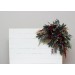 Flower Arch Arrangement in Burgundy, Navy Blue & Gold | Faux Floral Archway for Wedding
