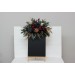 Flower Arch Arrangement in Burgundy, Navy Blue & Gold | Faux Floral Archway for Wedding