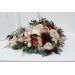 Wedding bouquets in beige terracotta white blush pink colors. Bridal bouquet. Cascading bouquet. Faux bouquet. Bridesmaid bouquet. 0027
