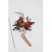  Wedding boutonnieres and wrist corsage  in beige terracotta white blush pink color theme. Flower accessories. 0027