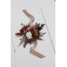  Wedding boutonnieres and wrist corsage  in beige terracotta white blush pink color theme. Flower accessories. 0027