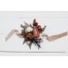  Wedding boutonnieres and wrist corsage  in beige terracotta white blush pink color theme. Flower accessories. 0027