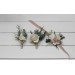 Wedding Boutonnieres & Wrist Corsage in Beige, White & Blush Pink | Faux Flower Accessories