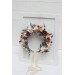 beige terracotta white blush pink flower crown. Hair wreath. Flower girl crown. Wedding flowers. 0027