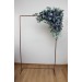 Flower Arch Arrangement in Navy Blue, Dusty Blue, Burgundy & Sage Green | Faux Floral Archway for Wedding