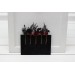 Set of 5 bobby pins in black-burgundy color scheme. Hair accessories. Flower accessories for wedding. 5325