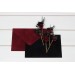Set of 5 bobby pins in black-burgundy color scheme. Hair accessories. Flower accessories for wedding. 5325