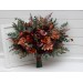 Wedding Bouquets in Burgundy, Dusty Rose, Terracotta & Rust | Faux Bridal & Bridesmaid Bouquets