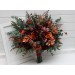Wedding Bouquets in Burgundy, Dusty Rose, Terracotta & Rust | Faux Bridal & Bridesmaid Bouquets