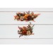 Flower comb in terracotta rust orange color scheme. Wedding accessories for hair. Bridal flower comb. Bridesmaid floral comb. 5331
