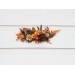 Flower comb in terracotta rust orange color scheme. Wedding accessories for hair. Bridal flower comb. Bridesmaid floral comb. 5331