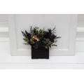 Black, Gold & Green Pocket Boutonniere | Elegant Flower Accessories