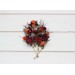Set of 8 bobby pins in burgundy peach blue color scheme. Hair accessories. Flower accessories for wedding. 5077