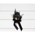 Set of 5 hair pins in black gold color scheme. Flower hair pins. Hair accessories. Flower accessories for wedding. Bridesmaid gift. 5283-b-2