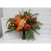 Orange & Green Wedding Bouquets | Faux Bridal & Bridesmaid Flowers