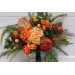 Orange & Green Wedding Bouquets | Faux Bridal & Bridesmaid Flowers