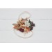 Wedding boutonnieres and wrist corsage in terracotta ivory rust orange color theme. Flower accessories. 0029 EU UK