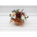 Rust navy blue ivory burgundy centerpiece. Table decor. Wedding flowers in box. 0007
