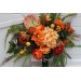 Orange & Green Wedding Bouquets | Faux Bridal & Bridesmaid Flowers