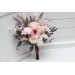 Wedding Bouquets in Dusty Pink & Blush Pink | Cascading Faux Bridal & Bridesmaid Bouquets