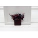 Pocket boutonniere in burgundy purple navy blue color scheme. Flower accessories. Pocket flowers. Square flowers. 5338