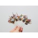 Set of 5 hair pins in dusty rose purple pink color scheme. Hair accessories. Flower accessories for wedding. 0004 EU UK