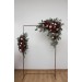 Flower Arch Arrangement in Burgundy & Blush Pink | Faux Floral Archway for Wedding