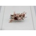 Flower comb in burgundy blush pink color scheme. Wedding accessories for hair. Bridal flower comb. Bridesmaid floral comb. Rustic wedding. 5342