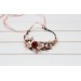 Burgundy blush pink flower crown. Hair wreath. Flower girl crown. Wedding flowers.5342