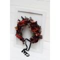Rust burgundy cinnamon flower crown. Hair wreath. Flower girl crown. Wedding flowers. 0022 EU UK